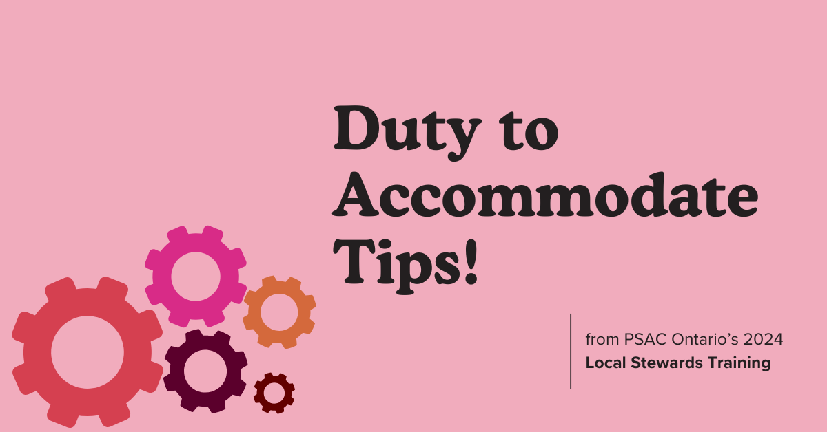 Duty to Accommodate Tips